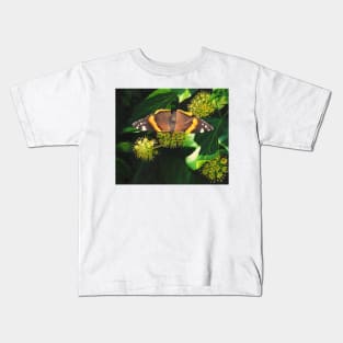 November butterfly on ivy Kids T-Shirt